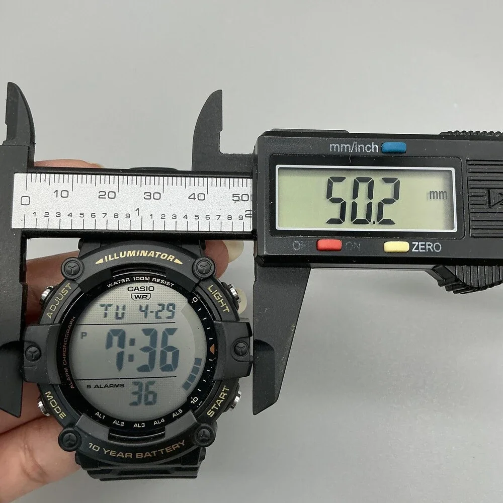Casio AE-1500WH Mens Watch 50mm Digital Black Resin 100M WR Backlight